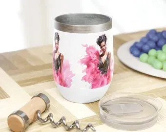 A decorative drink tumbler used as an illustrative visual
