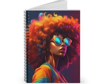 A colorful notebook cover shown as an illustrative image